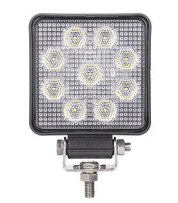 Luzes de inundação puras Offroad 12V do trabalho do diodo emissor de luz do quadrado 9W branco impermeáveis