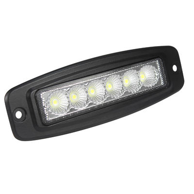 6 da barra ultra magro do diodo emissor de luz da polegada 6pcs*3w Bridgelux feixe nivelado da inundação da montagem para a motocicleta
