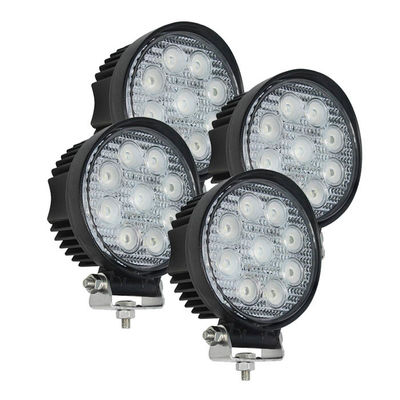 indústria das luzes de inundação 27W do trabalho do diodo emissor de luz do círculo 2160lm que mina a iluminação Offroad