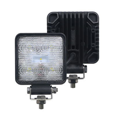 luzes de inundação 9 W do diodo emissor de luz do quadrado 10-30V preto R23 R10 à prova de choque