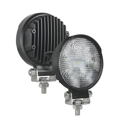 luzes de inundação R10 do trabalho do diodo emissor de luz do preto de 5700K 9W para o trator