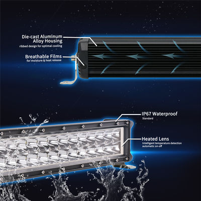 barras do diodo emissor de luz de Emark Osram da barra de luz do diodo emissor de luz do carro 204W de 76cm que aquecem a lente