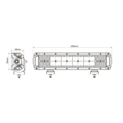 24pcs*3w Off Road que conduz a fileira dupla conduziu a barra clara para SUV 2700lx R10