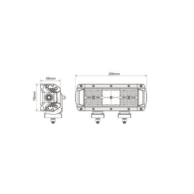 A compatibilidade eletrónica Off Road escolhe acima Osram conduziu a barra clara 213w combinado com suportes