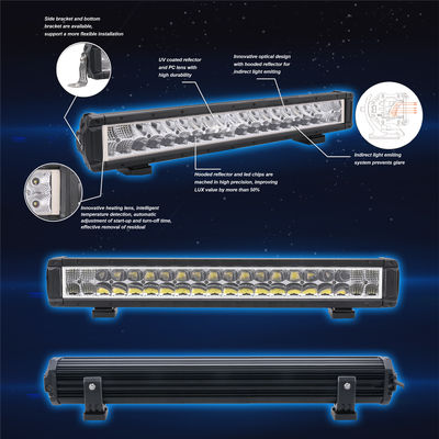 Barra clara do diodo emissor de luz da fileira dupla de Off Road de 50 polegadas para os caminhões 341W 5700K IP69K