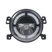 luzes de condução da motocicleta do diodo emissor de luz da microplaqueta de 10W*1 Osram 5,5&quot; com lente do PC