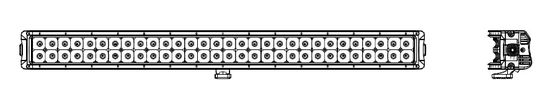iluminação de condução dobro curvada clara de CREE Led Light Bar Offroad da fileira da prova da água 180W