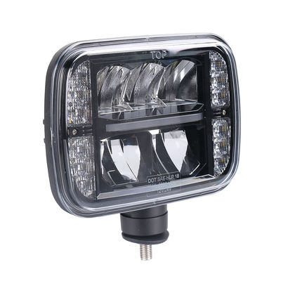 6000K preto do SAE 5 x 7 do diodo emissor de luz de neve do arado feixe alto dos faróis 30W baixo