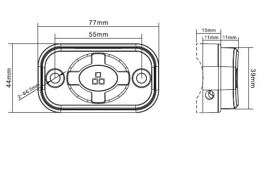 A rocha conduzida impermeável de RoHS 4.5w do CE ilumina o poder superior para caminhões SUV