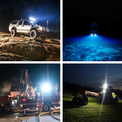 Caixa 20pcs/à prova de choque conduzida círculo das luzes de inundação do trabalho do carrinho de golfe 9W