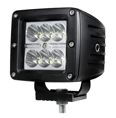 O feixe do ponto de IP67 R10 conduziu o grau 18W da inundação 90 da vagem das luzes cubos do diodo emissor de luz de 3 polegadas