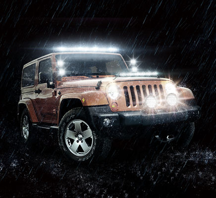 E50 R10 ATV luzes de condução conduzidas círculo 24W Offroad de 5 polegadas impermeáveis