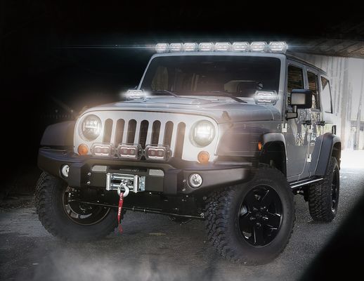 UTV 9 polegadas em volta poder superior Offroad das luzes de condução conduzidas HANMA 51W