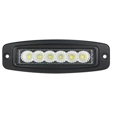 6 da barra ultra magro do diodo emissor de luz da polegada 6pcs*3w Bridgelux feixe nivelado da inundação da montagem para a motocicleta