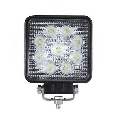 Alojamento do preto das luzes IP67 2160lm do trabalho da inundação do diodo emissor de luz do quadrado 4PCS